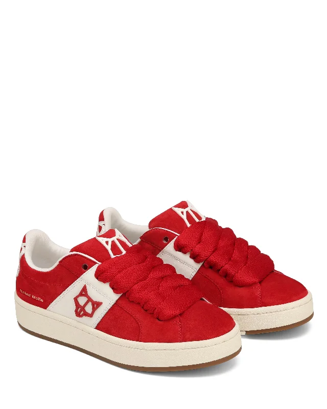 Scuba Cow Suede Red