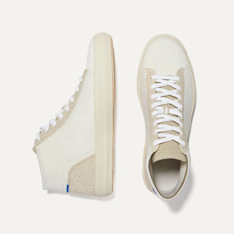 The Women's High Top Sneaker - Sand Dune