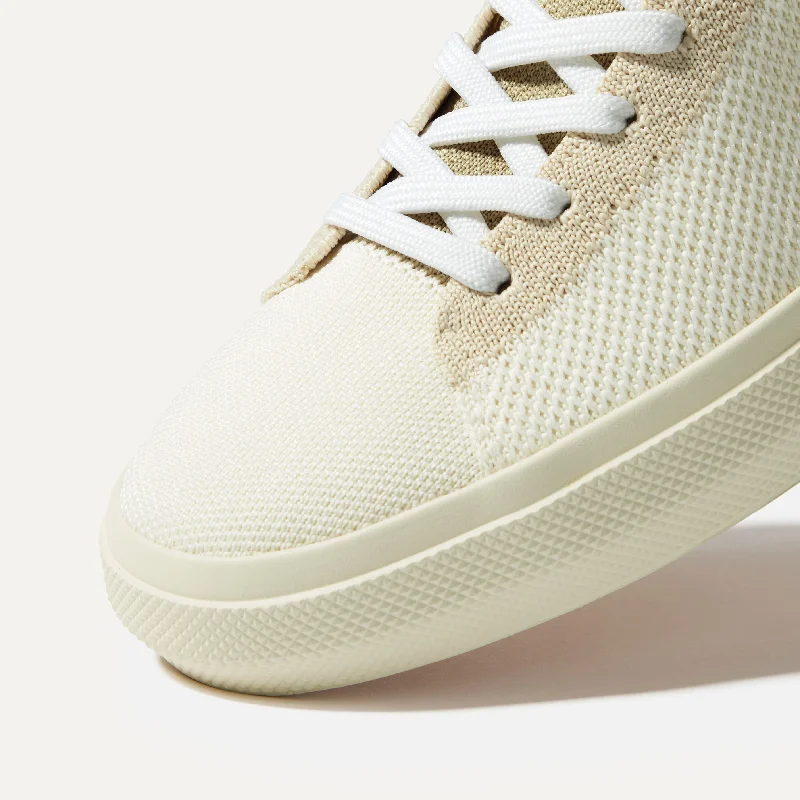 The Women's High Top Sneaker - Sand Dune