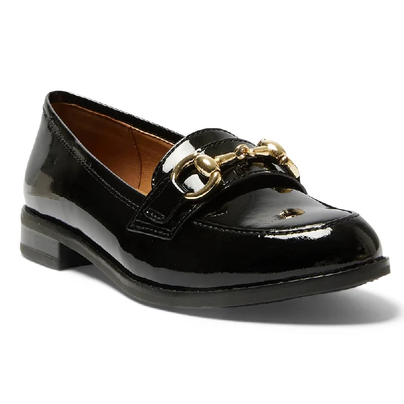 Gala Loafer in Black Patent