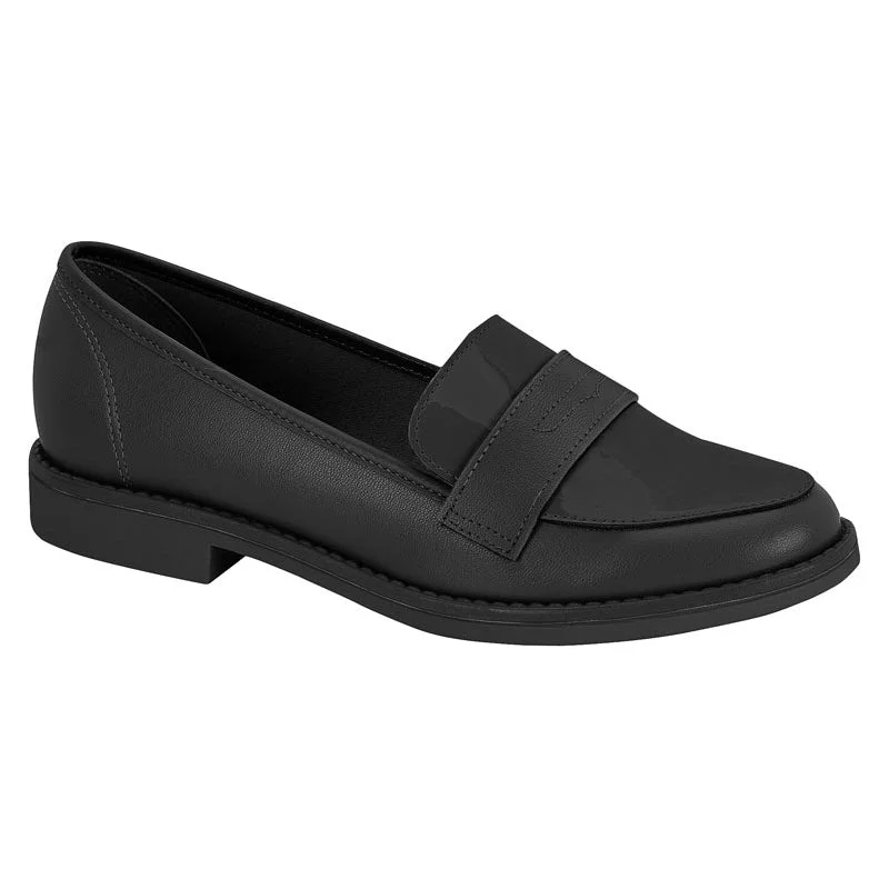 Beira Rio 4170-423 Round Toe Loafer Flat in Black