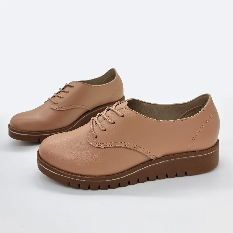 Beira Rio 4174-419 Brogue Flat in Nude