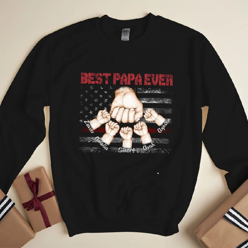 Best Papa And Grandkids Hands ,Best Father's Day Gifts Sweatshirt