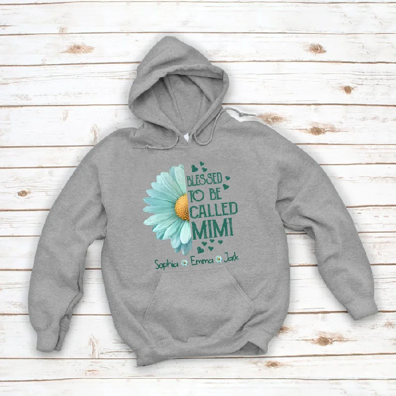 Blessed To Be Called Mimi Sunflower, Mother's Day Gift For Grandma Hoodie