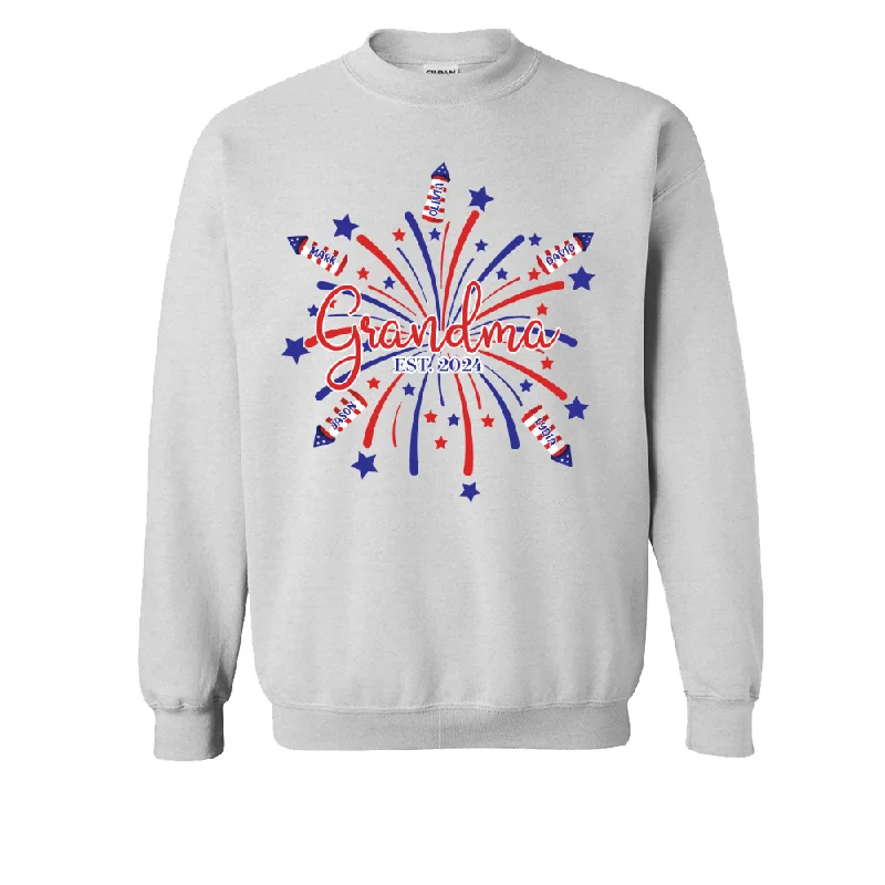 Grandma Firework 4th Of July With Kids, Mother's Day Gift TH Sweatshirt