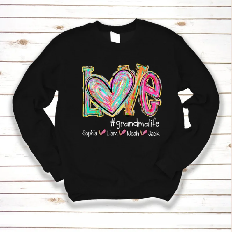 Love Grandma And Grandkids Flower LTP01 Sweatshirt