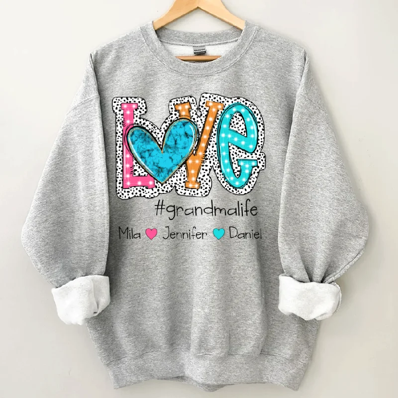 Love Grandma Life Colorfull CTH01 Sweatshirt