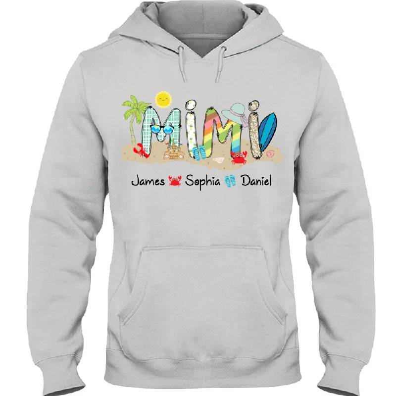 Mimi Beach Summer Shirt With Grandkids TH Hoodie