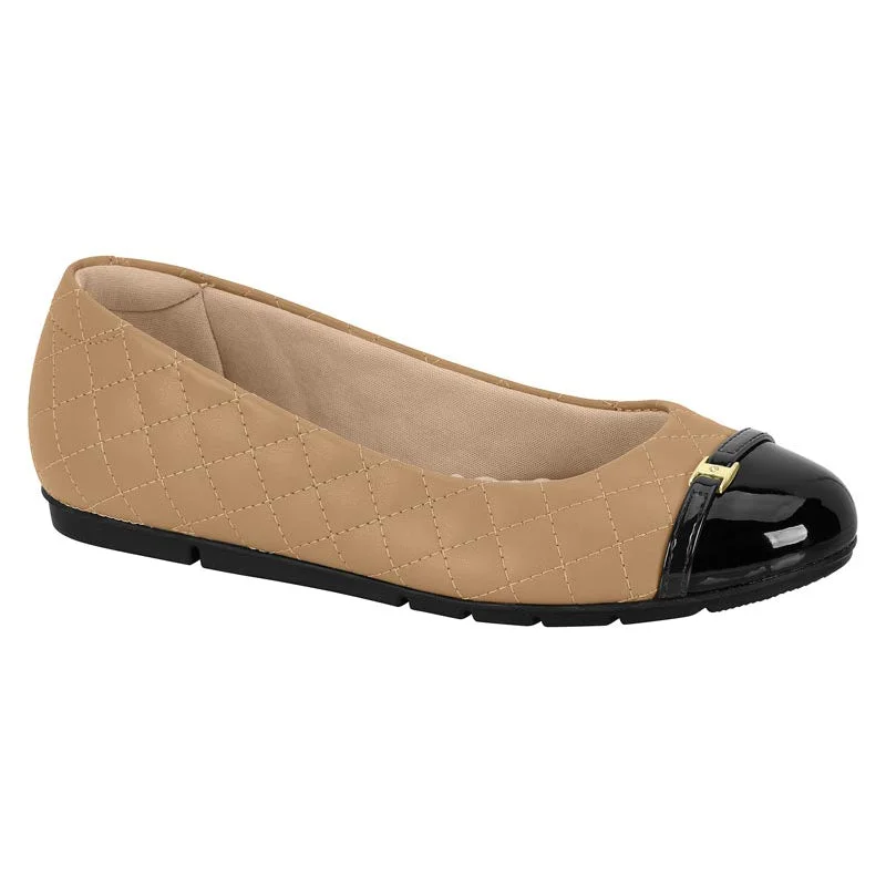 Modare 7385-103 Round Toe Flat in Tan Napa