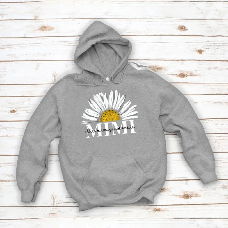 Personalized Mimi And Grandkids Daisy , Mother's Day Gift Grandma Hoodie