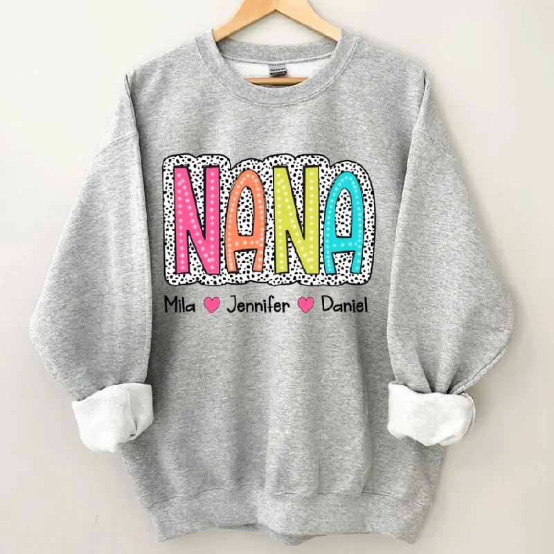 Personalized Nana With Kids Best Gift Mother's Day Sweatshirt