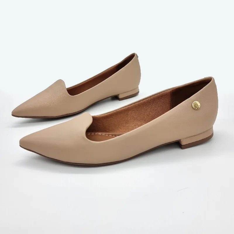 Vizzano 1206-261 Pointy Toe Flat in Beige Napa