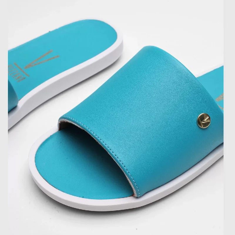 Vizzano 6363-105 Slip-on Flat in Blue Aqua