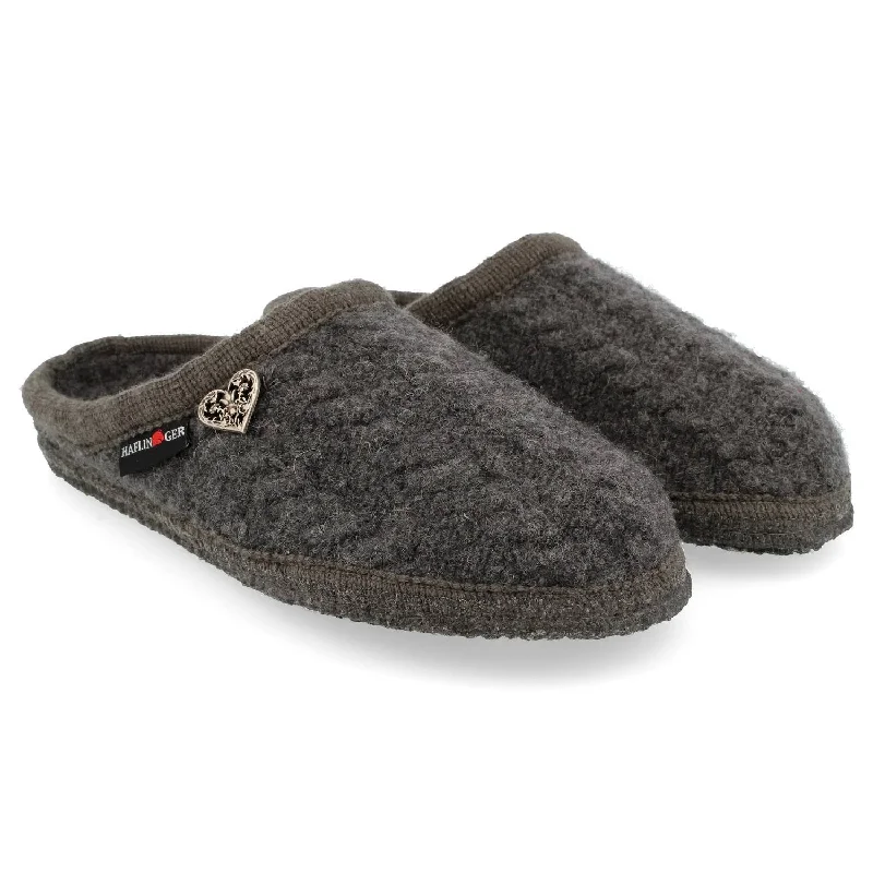 Women's Herzerl Slippers In Gray