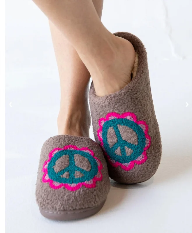 Women's Icon Slippers In Grey