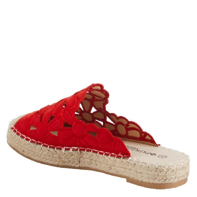 Women's Tilly Slippers In Red