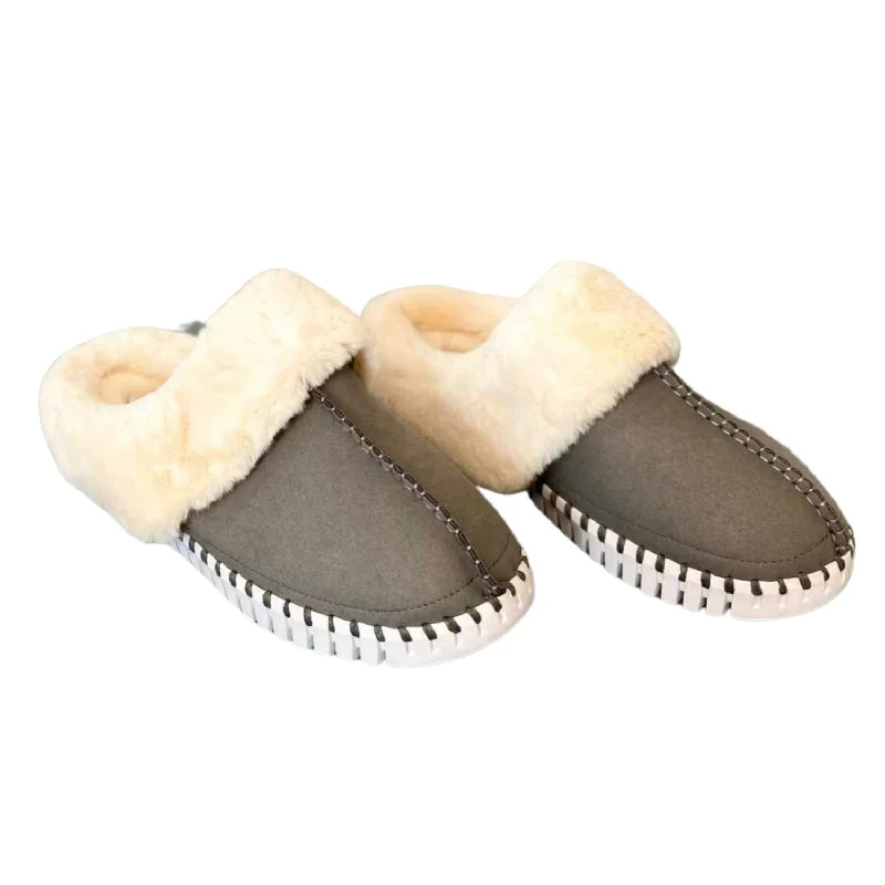 Women's Tulip Slippers In Dark Shadow