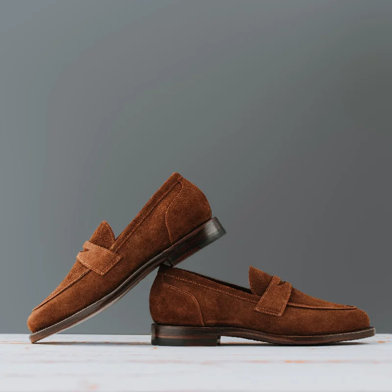 Clara Penny Loafer Bourbon Suede