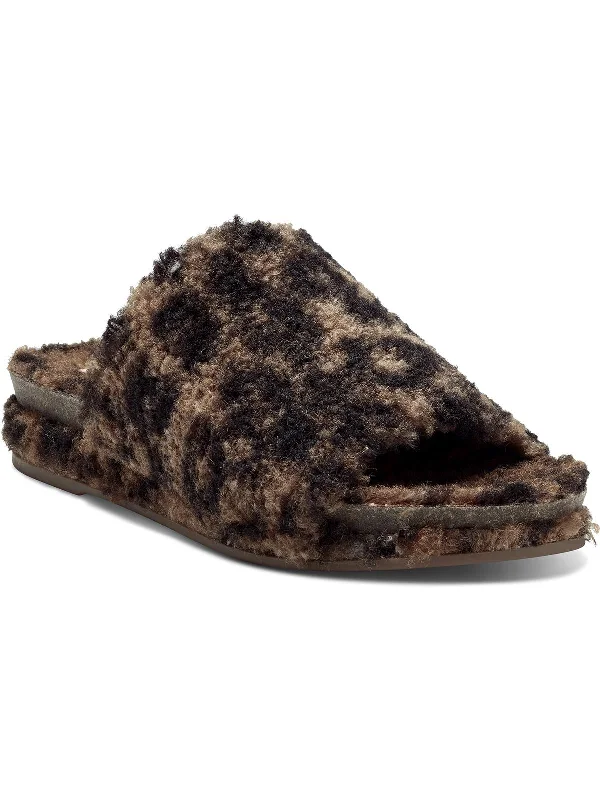 US 6.5 / dark natural/leopard fleece