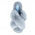 Faux Fur Slipper | GREY | LETICIA WW