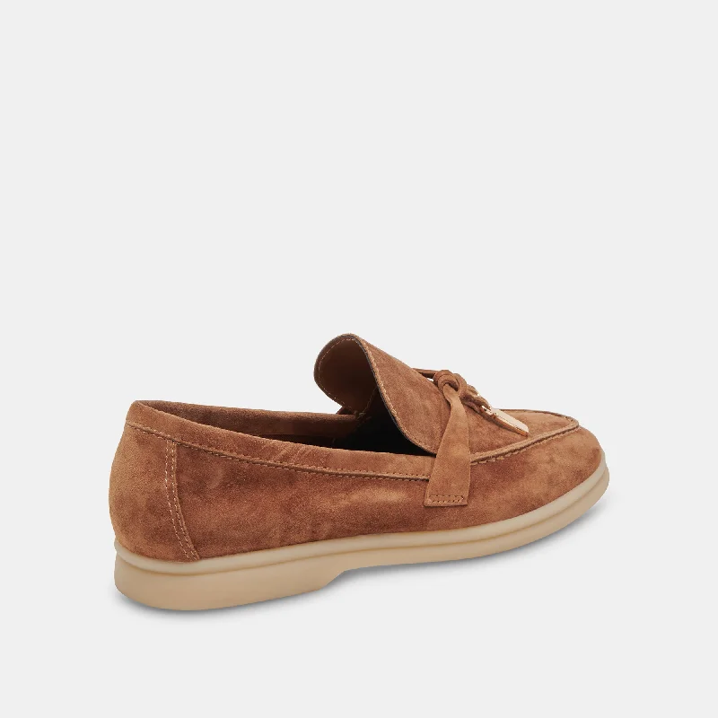 LONZO FLATS BROWN SUEDE