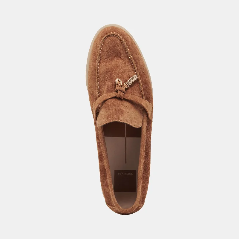 LONZO FLATS BROWN SUEDE