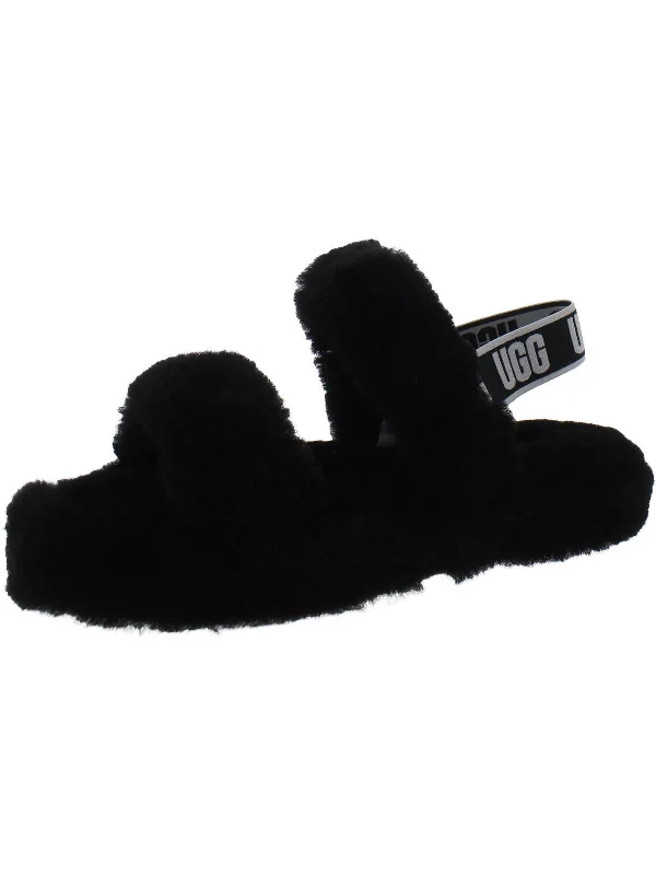 Oh Yeah Girls Leather Little Kid Slide Slippers