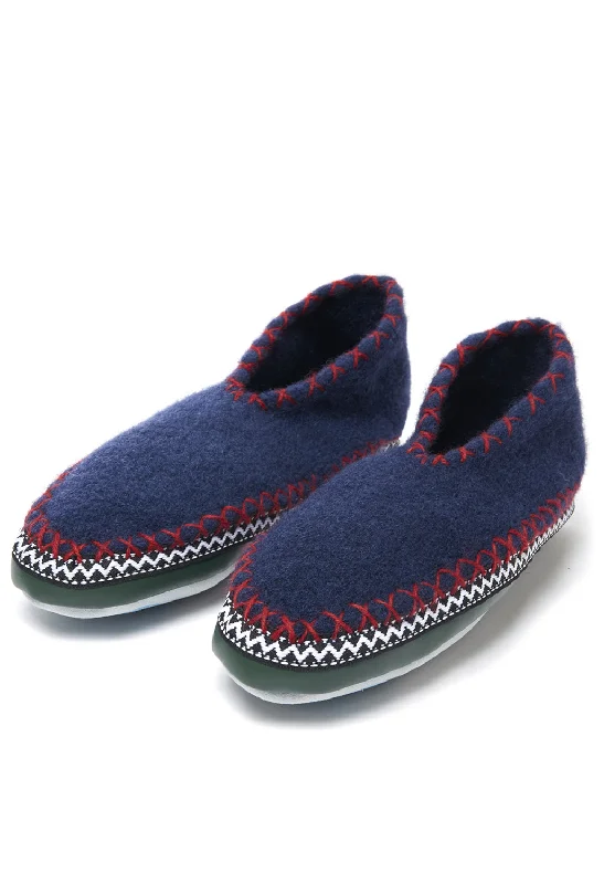 Plakolm Austrian Hut Slippers - Navy