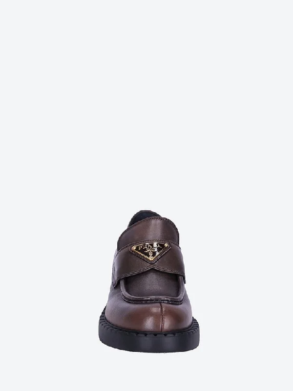 Leather fume loafers