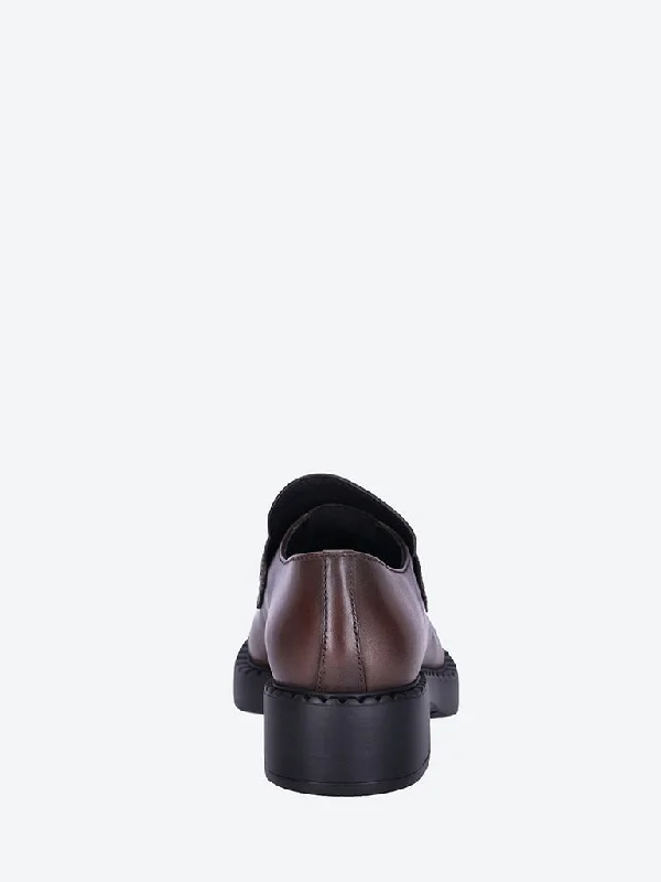 Leather fume loafers