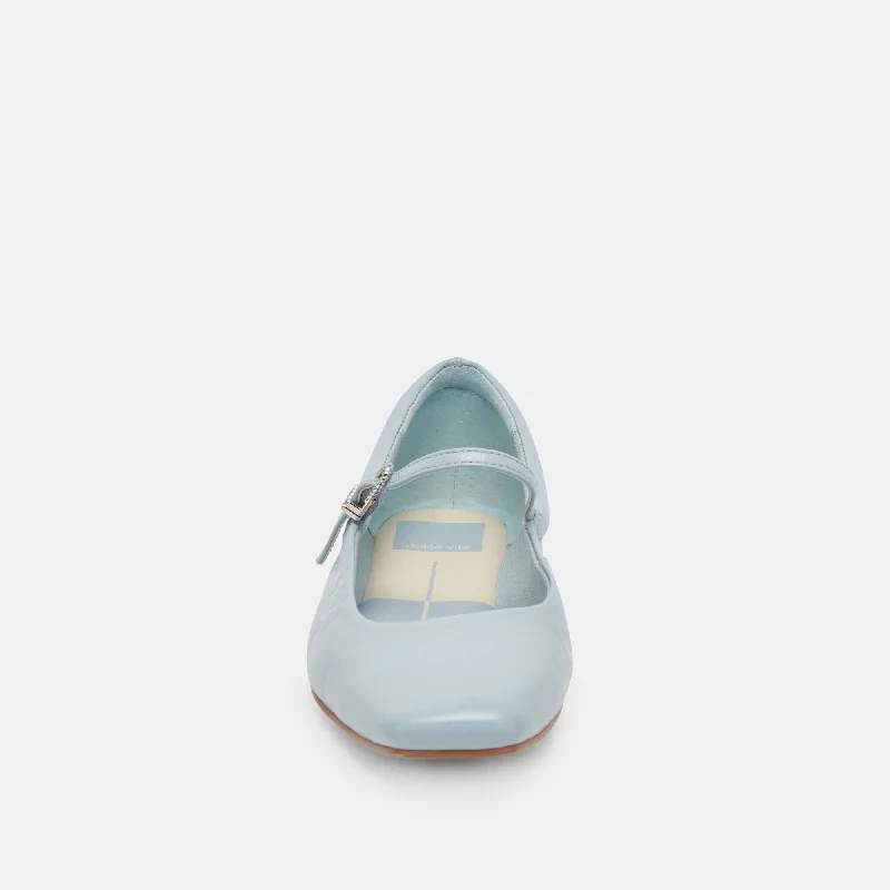 REYES BALLET FLATS SKY BLUE CRINKLE PATENT