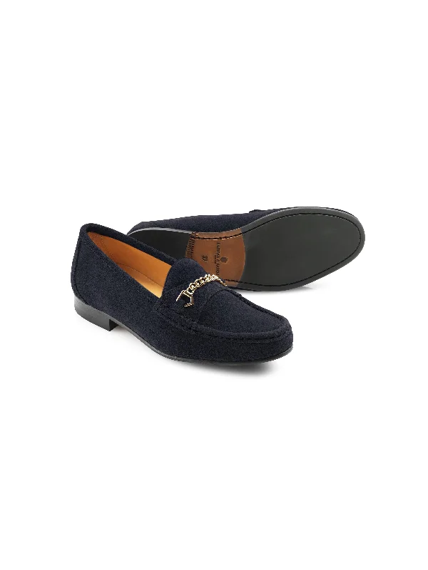 Apsley - Navy Blue Suede