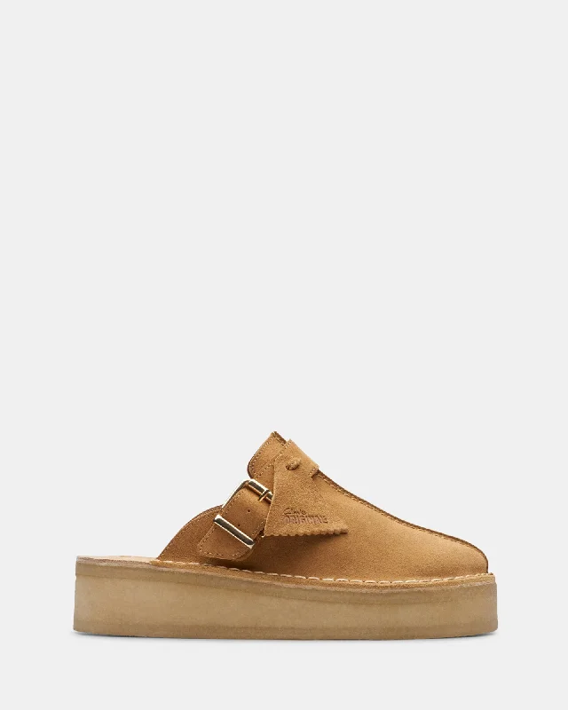 Trekwedge Mule Mid Tan Suede