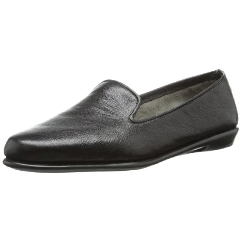 Aerosoles Womens Betunia Leather Smoking Loafers