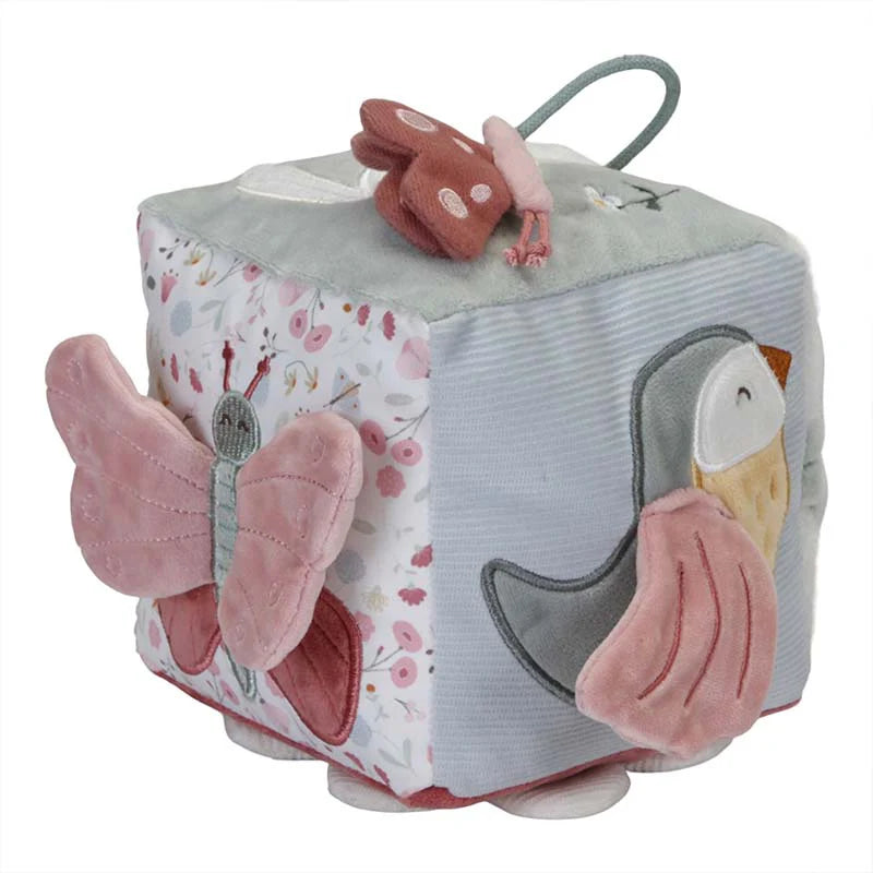 Whimsical and imaginative stuffed toysActivity Cube Flowers & Butterflies - Little Dutch