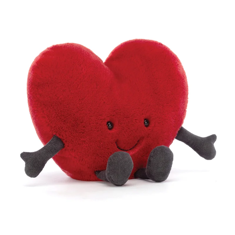 Cozy and gentle Jellycat attention to detailAmuseable Red Heart Large