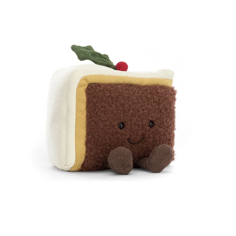 Adorable and plush Jellycat emotional support friendsAmuseable slice Of Christmas Cake Max 1 per hour