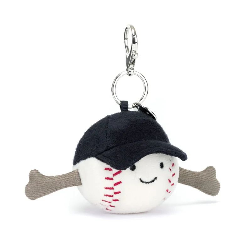 Cozy and delightful Jellycat companionsAmuseable Sports Baseball Bag Charm