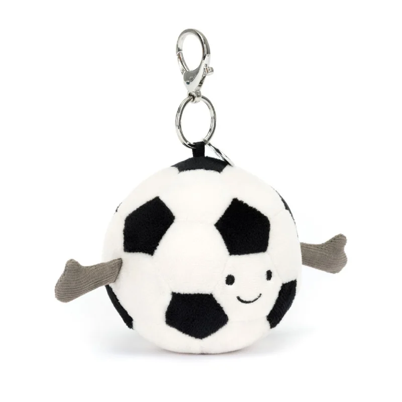 Adorable and gentle Jellycat friendsAmuseable Sports Football Bag Charm