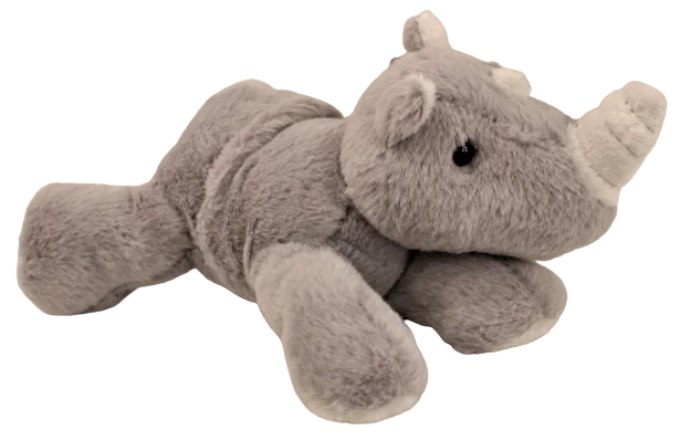 Colorful and vibrant plush creationsAurora Mini Flopsies - Rhino