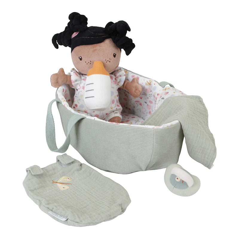 Delightful and enchanting plush friendsBaby Doll Evi Flowers & Butterflies - Little Dutch