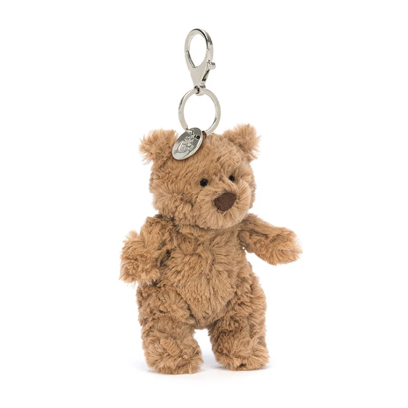 Plush and comforting Jellycat figuresBartholomew Bear Bag Charm