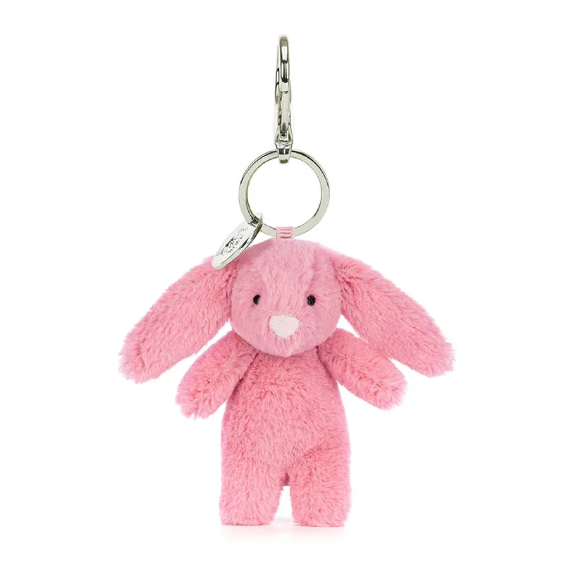 Fluffy and comforting Jellycat superior materialsBashful Pink Bunny Bag Charm