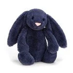 Delightful and enchanting plush friendsJellycat Bashful Bunny NAVY Small