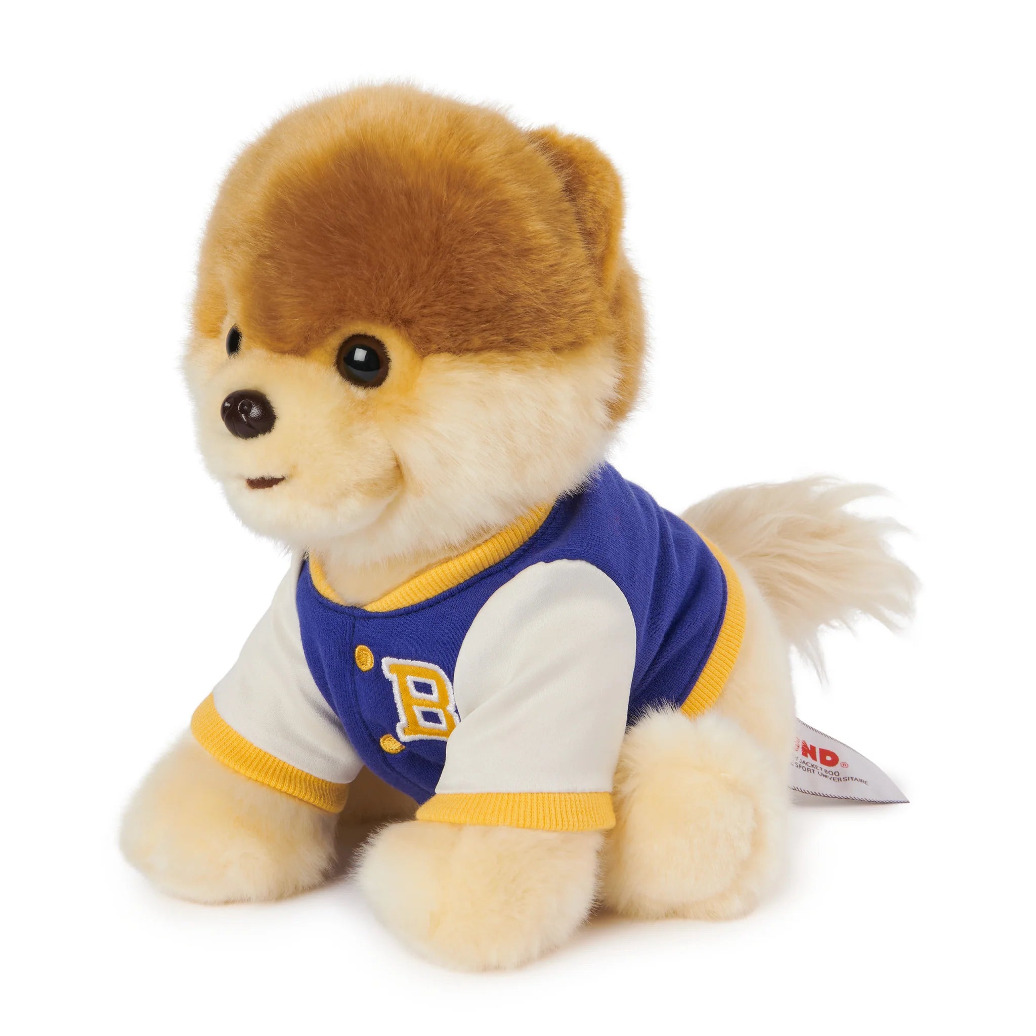 Adorable and plush Jellycat emotional support friendsBoo Varsity Jacket 9"
