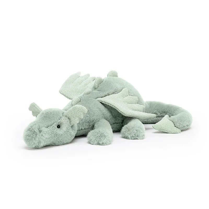 Plush and comforting Jellycat figuresJellycat sage dragon medium