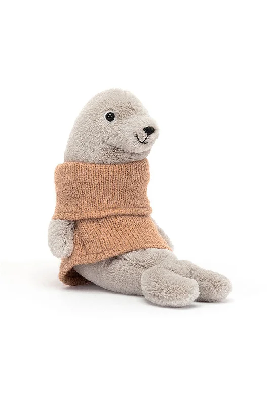 Plush and comforting Jellycat figuresCozy Crew Seal