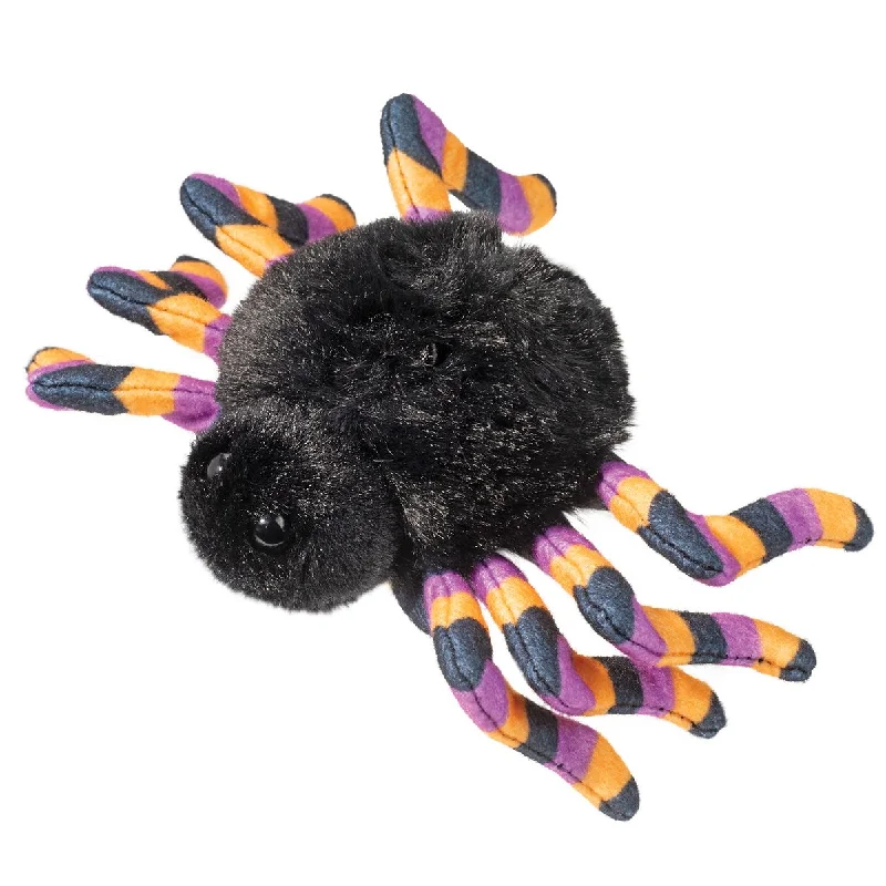 Soft and cuddly stuffed animalsDouglas Spider with Striped Legs 6"