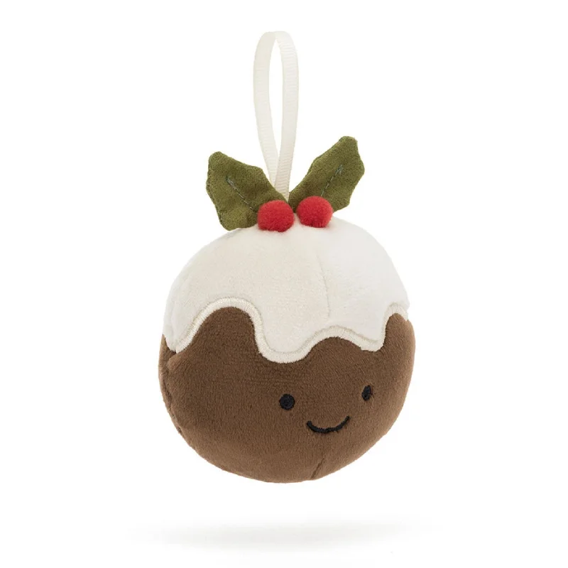 Cozy and gentle Jellycat attention to detailFestive Folly Christmas Pudding