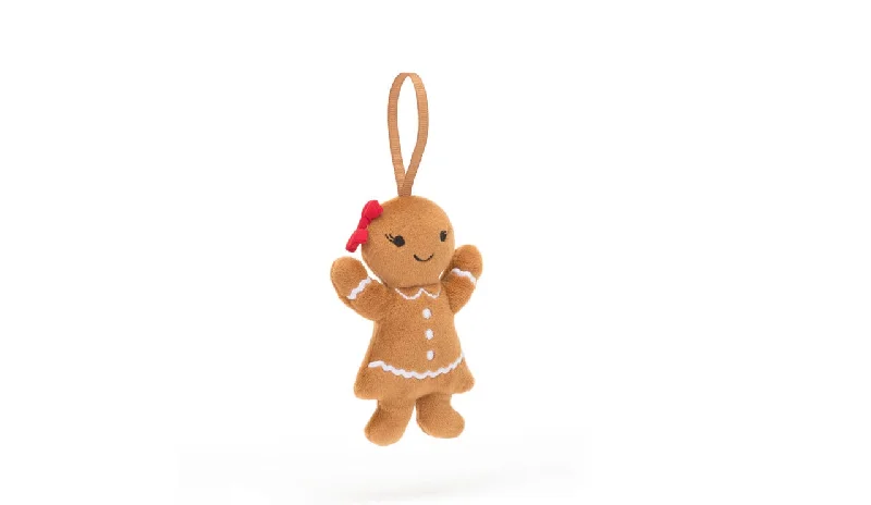Soft and cuddly stuffed animalsJellycat Festive Folly Gingerbread Ruby
